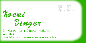 noemi dinger business card